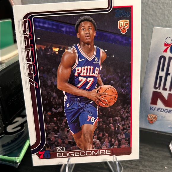 Topps VJ Edgecombe Philadelphia 76ers rookie card lot NBA Topps - Picture 2 of 6